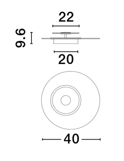 Ceiling lamp Copo Ø40 LED