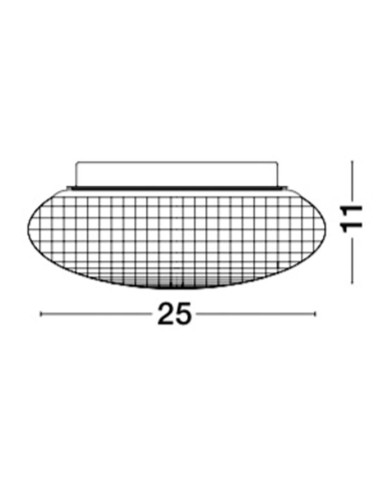 Griestu lampa Sens Ø25 IP44