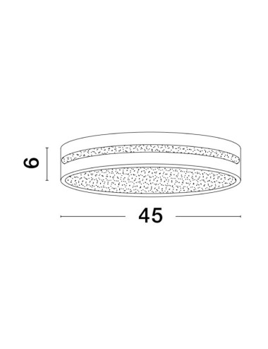 Ceiling lamp Wheel Ø45 LED