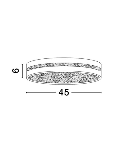 Ceiling lamp Wheel Ø45 LED