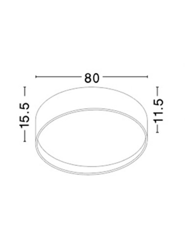 Ceiling lamp Fano Ø80 LED