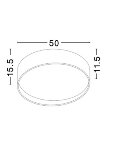 Kattovalaisin Fano Ø50 LED