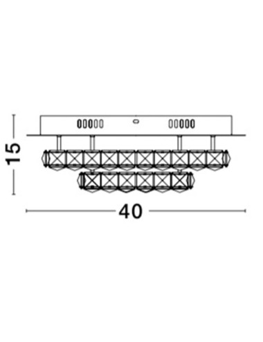 Lühter Quentin Ø40 LED