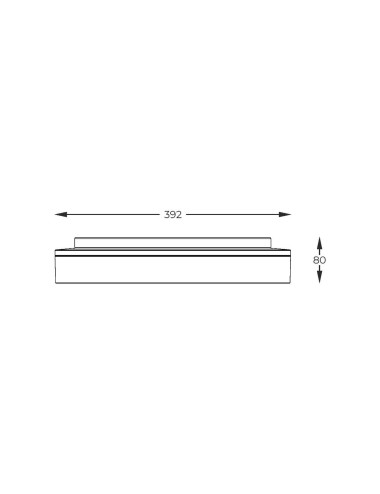 Ceiling lamp Bois Ø39 LED CL2204003-390MBWT | Zuma Line | TavaGaisma.lv/en