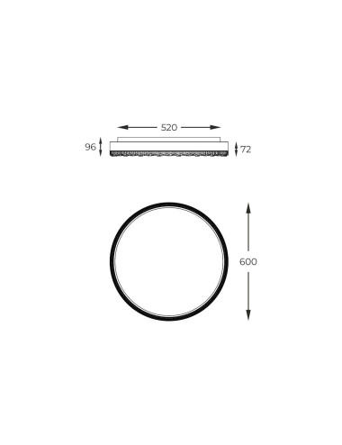 Ceiling lamp Regi Ø60 LED FM2304600R-MB | Zuma Line | TavaGaisma.lv/en