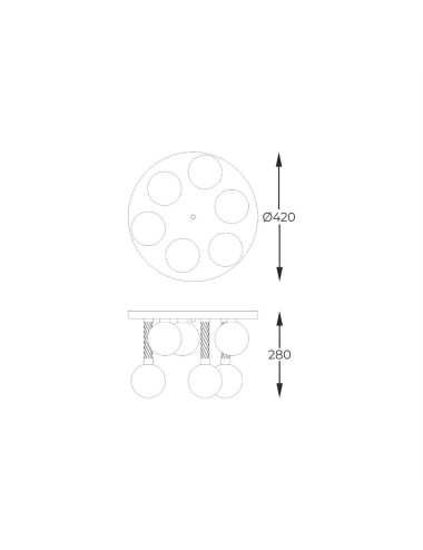 Chandelier Mida Ø42