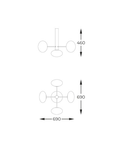 Ceiling lamp Omi Ø69