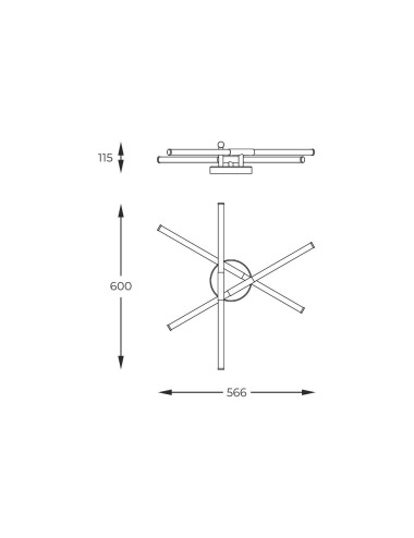 Ceiling lamp Lautaro LED