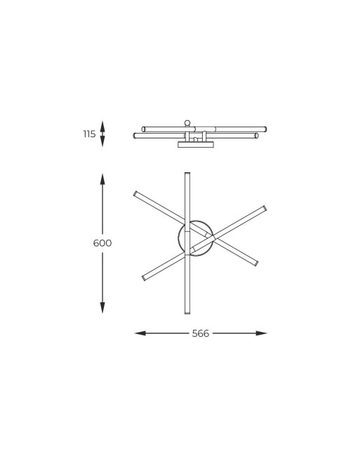 Griestu lampa Lautaro LED