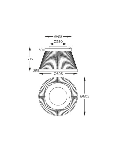 Ceiling lamp Balu Ø60,5 LED