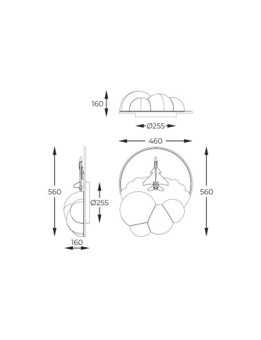 Ceiling lamp Focus LED MX4024-1-3WT | Zuma Line | TavaGaisma.lv/en