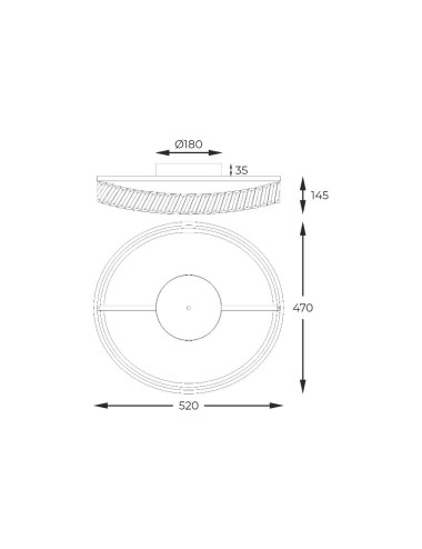 Chandelier Gano Ø52 LED