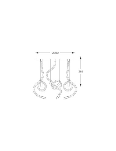 Ceiling lamp Balbo Ø50 LED 2023573-GD | Zuma Line | TavaGaisma.lv/en