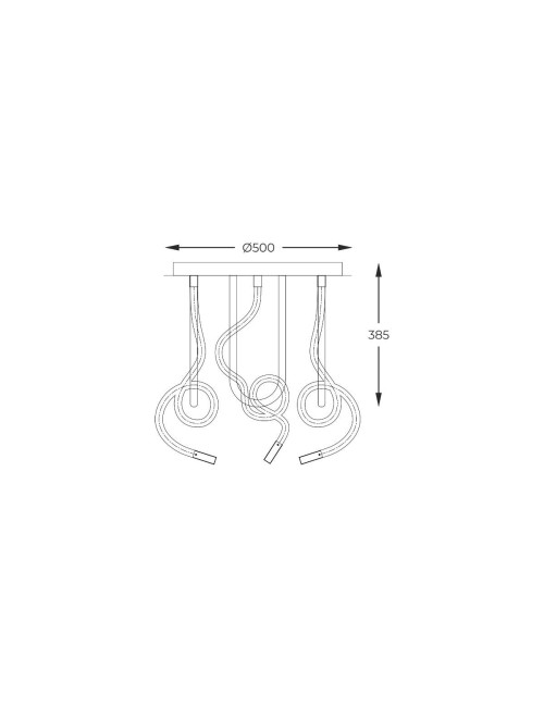 Griestu lampa Balbo Ø50 LED