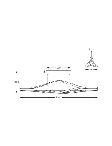 Griestu lampa Minar LED