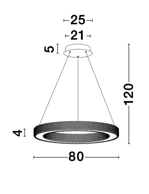 Lühter Fiore Ø80 LED