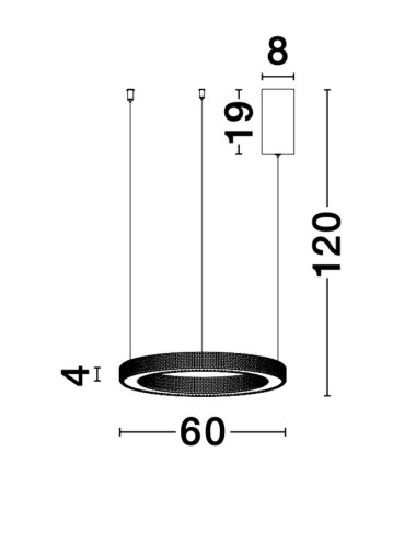 Люстра Fiore Ø60 LED 9285610 | Nova Luce | TavaGaisma.lv/ru