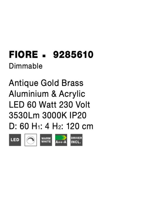 Люстра Fiore Ø60 LED