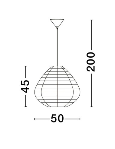 Riippuvalaisin Melody Ø50 9586518 | Nova Luce | TavaGaisma.lv/fi