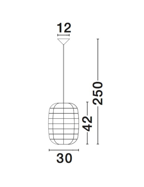 Piekaramā lampa Melody Ø30