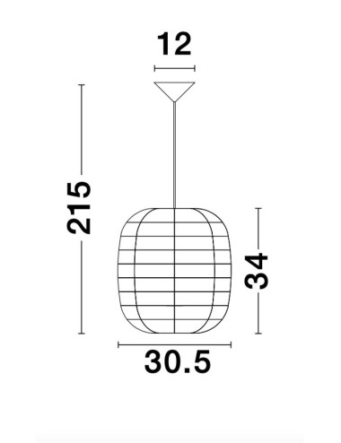 Pendant lamp Melody Ø30 9858719 | Nova Luce | TavaGaisma.lv/en