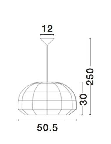 Pendant lamp Melody Ø50 9586431 | Nova Luce | TavaGaisma.lv/en