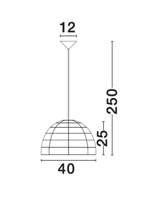 Piekaramā lampa Melody Ø40