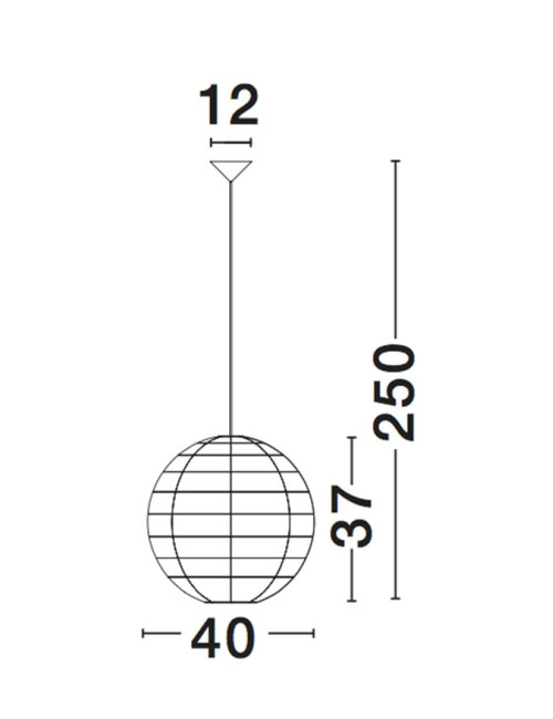 Piekaramā lampa Melody Ø40