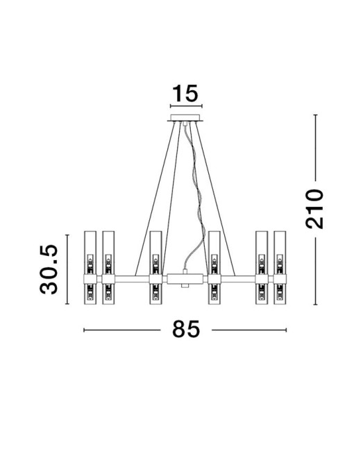 Chandelier Century Ø85