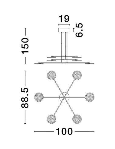 Pendant lamp Scope LED 9695254 | Nova Luce | TavaGaisma.lv/en