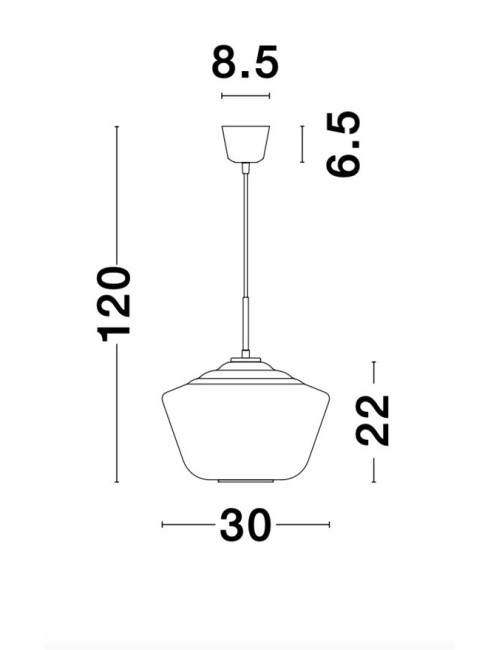 Pendant lamp Veiro Ø30