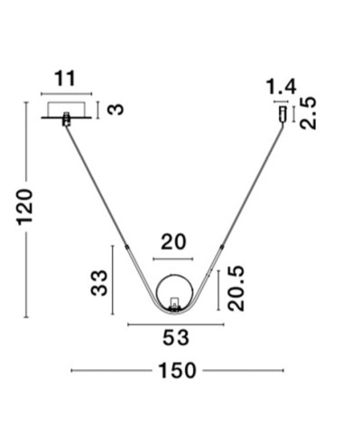 Pendant lamp Vitton