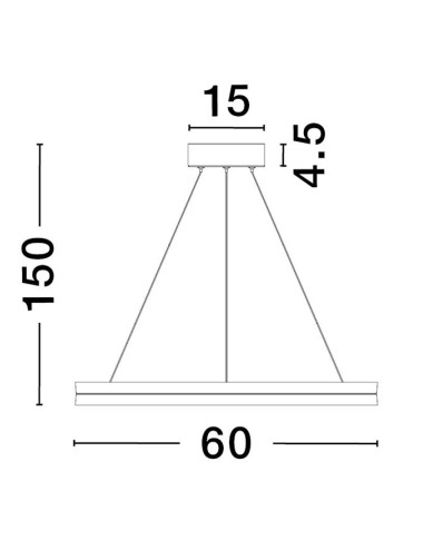 Pakabinamas šviestuvas Cantria Ø60 LED