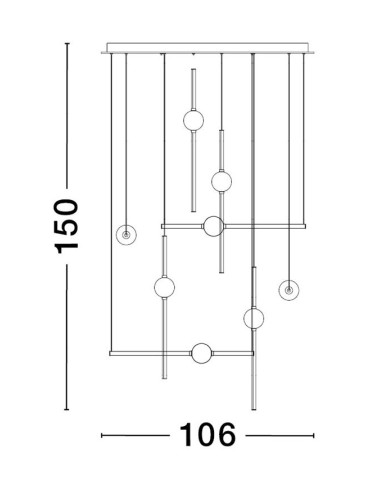 Pendant lamp Acrobat LED