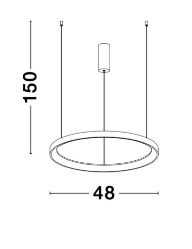 Pendant lamp Pertino Ø48 LED