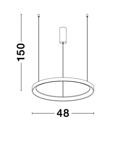 Pendant lamp Pertino Ø48 LED