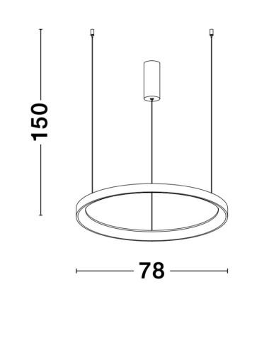 Piekaramā lampa Pertino Ø78 LED