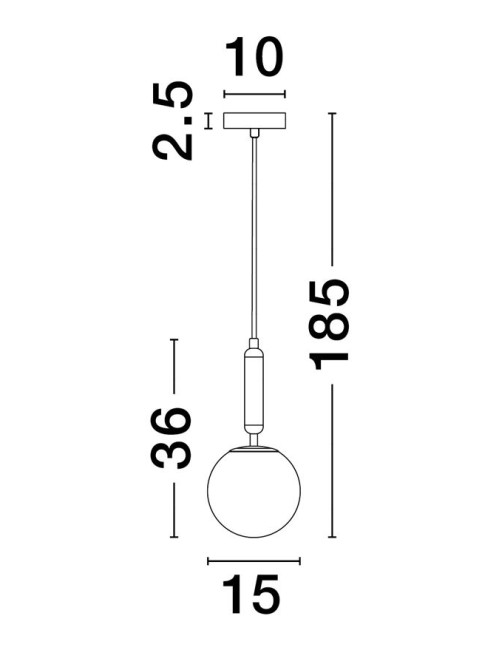 Pendant lamp Monet Ø15