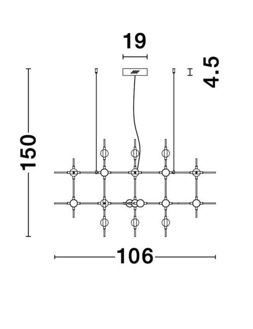 Pendant lamp Atomo LED