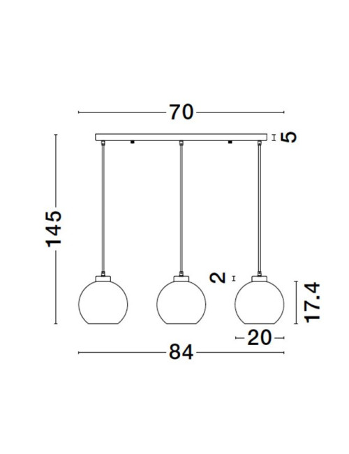 Pendant lamp Pamer