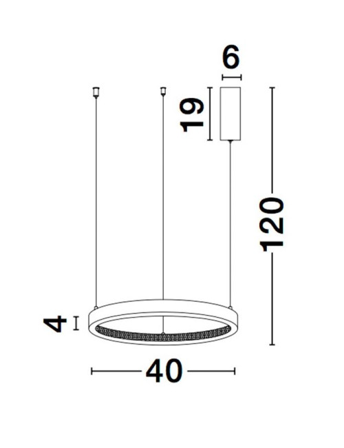 Pendant lamp Cornice Ø40 LED