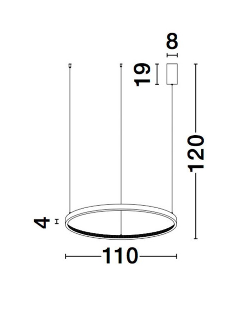 Pendant lamp Cornice Ø110 LED