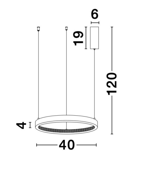 Riippuvalaisin Cornice Ø40 LED