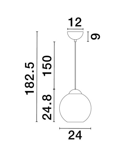 Piekaramā lampa Midori Ø24 9009241 | Nova Luce | TavaGaisma.lv