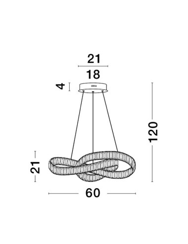 Lühter Conceto Ø60 LED