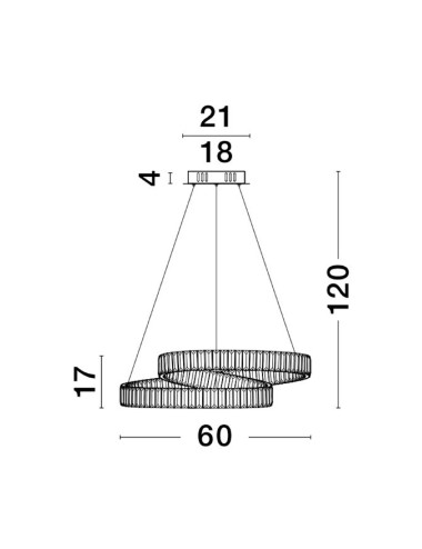 Chandelier Conceto Ø60 LED