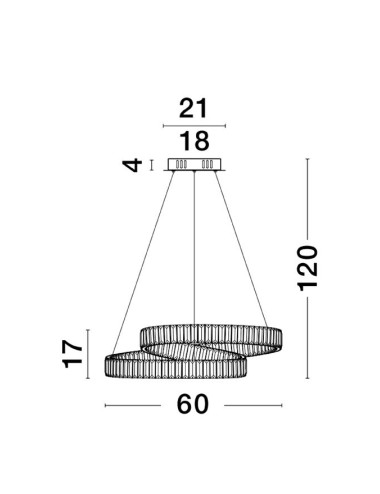 Chandelier Conceto Ø60 LED