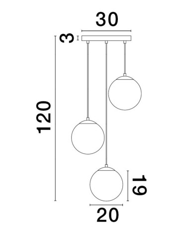 Pendant lamp Vita Ø30 9028841 | Nova Luce | TavaGaisma.lv/en