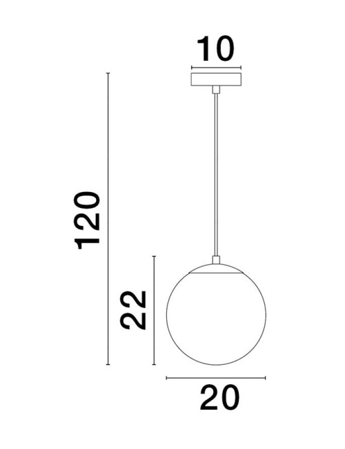 Pendant lamp Vita Ø20