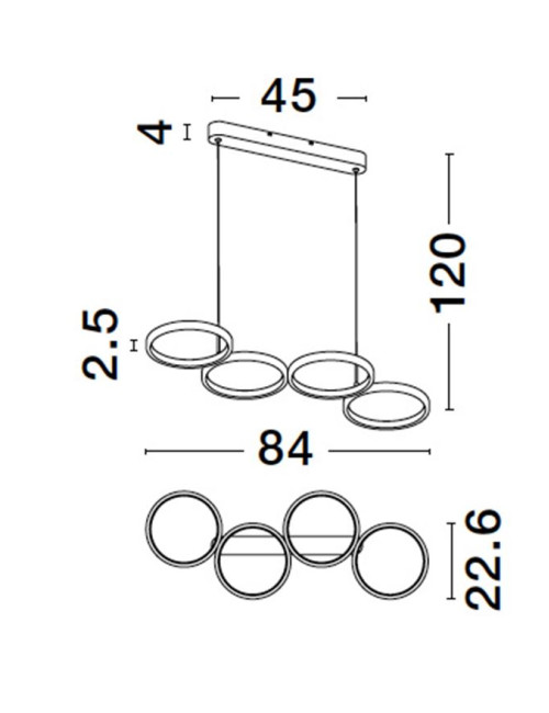 Pendant lamp Magnus LED